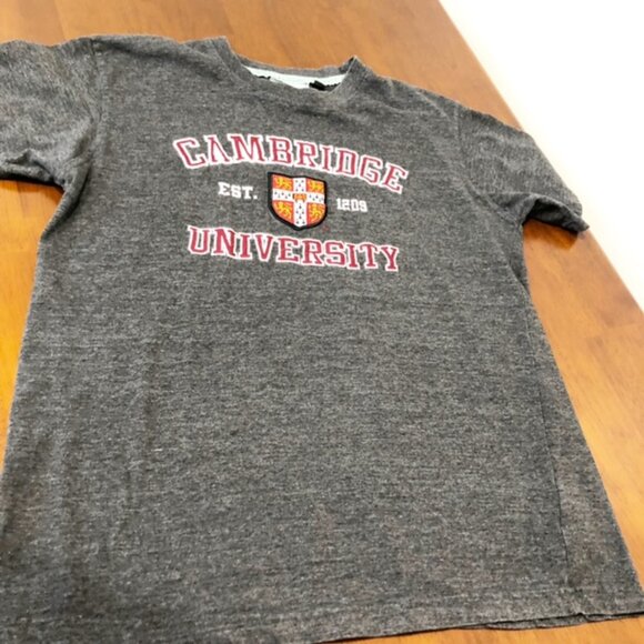 University of Cambridge Official Embroidered Patch Unisex T-Shirt Size M - Picture 2 of 16